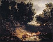 Thomas Gainsborough The Watering Place Spain oil painting artist
